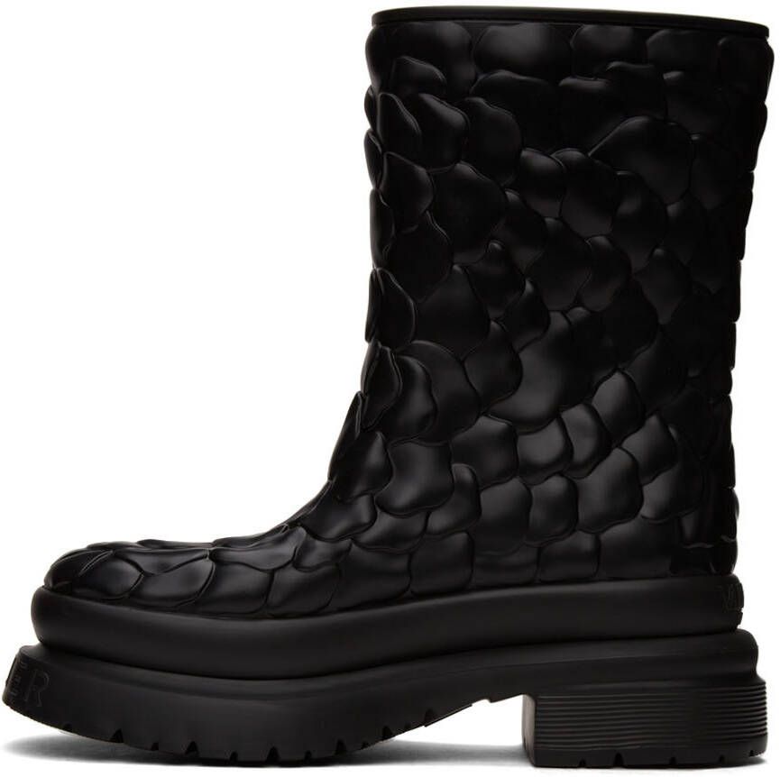 Valentino Garavani Black 03 Rose Edition Atelier Short Boots