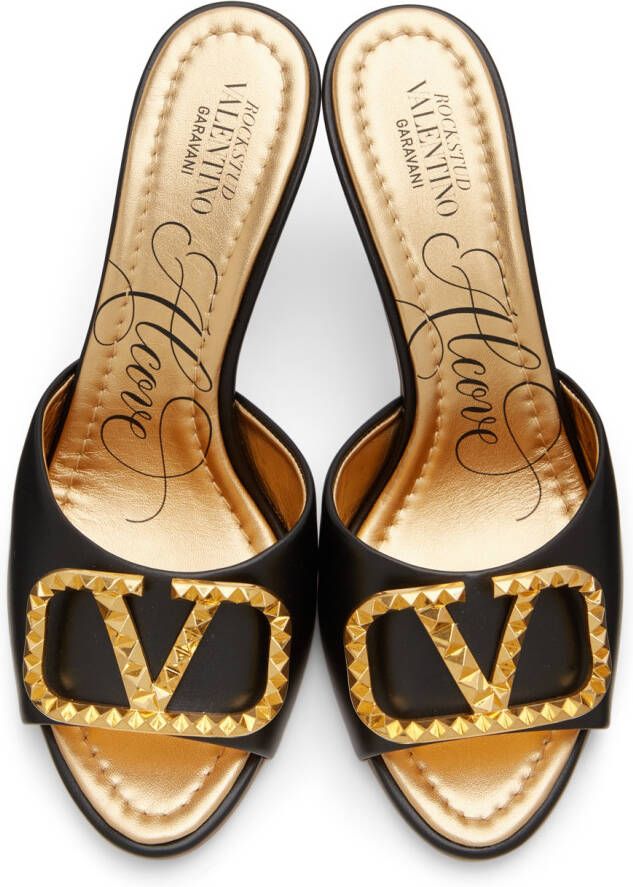 Valentino Garavani Black 85mm Alcove Heels