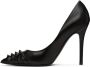 Valentino Garavani Black Alcove Stud Toe Heels - Thumbnail 3