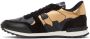 Valentino Garavani Black & Gold Camouflage Rockrunner Sneakers - Thumbnail 3