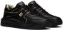 Valentino Garavani Black & Gold One Stud Low-Top Sneakers - Thumbnail 4