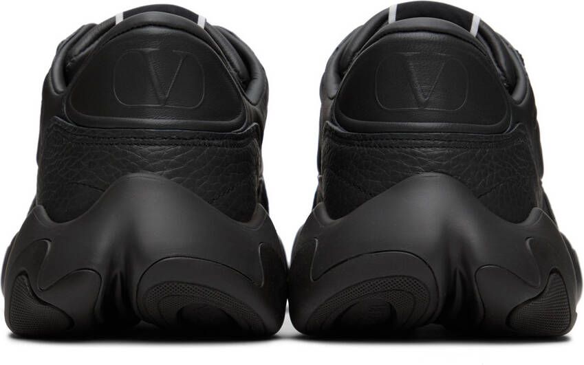Valentino Garavani Black Bubbleback Low Sneakers
