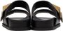 Valentino Garavani Black One Stud Flat Sandals - Thumbnail 2