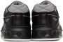 Valentino Garavani Black One Stud Low-Top Sneakers - Thumbnail 2