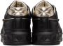 Valentino Garavani Black One Stud Sneakers - Thumbnail 2
