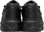 Valentino Garavani Black One Stud Sneakers - Thumbnail 2