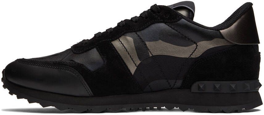 Valentino Garavani Black Rockrunner Sneakers