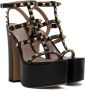 Valentino Garavani Black Rockstud 155 Heeled Sandals - Thumbnail 4