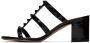 Valentino Garavani Black Rockstud Heeled Sandals - Thumbnail 3