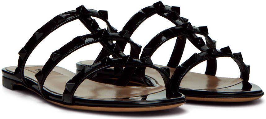 Valentino Garavani Black Rockstud Sandals