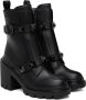 Valentino Garavani Black Roman Stud Ankle Boots - Thumbnail 4