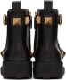 Valentino Garavani Black Roman Stud Ankle Boots - Thumbnail 2
