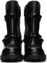 Valentino Garavani Black Roman Stud Ankle Boots - Thumbnail 2