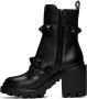 Valentino Garavani Black Roman Stud Ankle Boots - Thumbnail 3