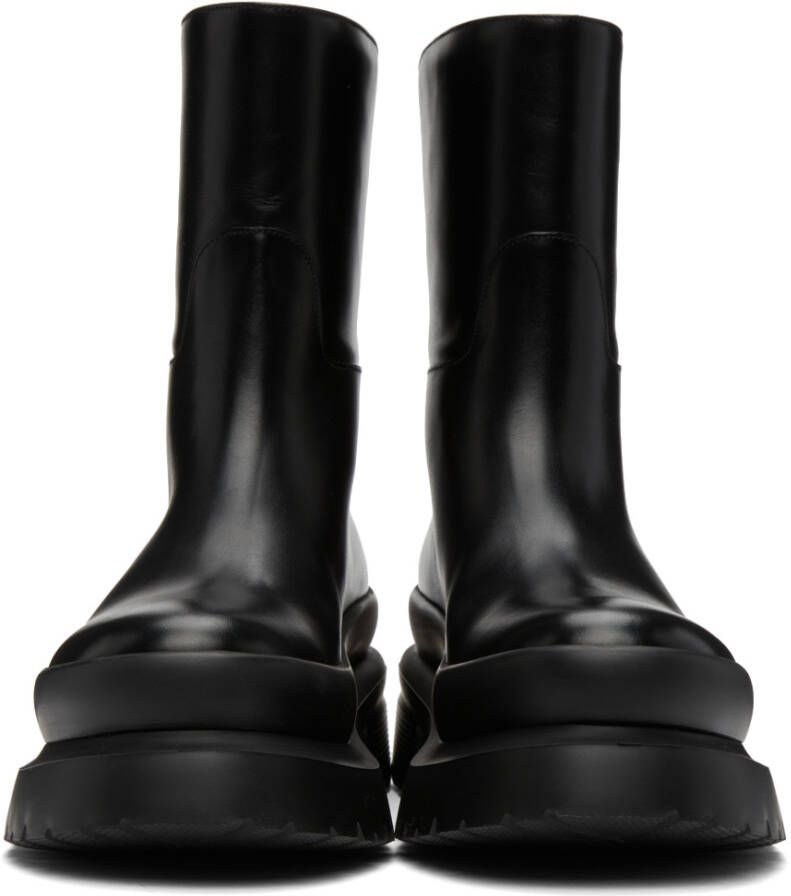 Valentino Garavani Black Roman Stud Boots