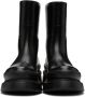 Valentino Garavani Black Roman Stud Boots - Thumbnail 2
