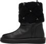 Valentino Garavani Black Roman Stud Quilted Winter Boots - Thumbnail 3