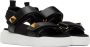 Valentino Garavani Black Roman Stud Sandals - Thumbnail 4