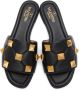 Valentino Garavani Black Roman Stud Sandals - Thumbnail 5