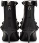 Valentino Garavani Black Roman Studs 60 Boots - Thumbnail 4