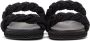 Valentino Garavani Black Rope Rockstud Flat Sandals - Thumbnail 2