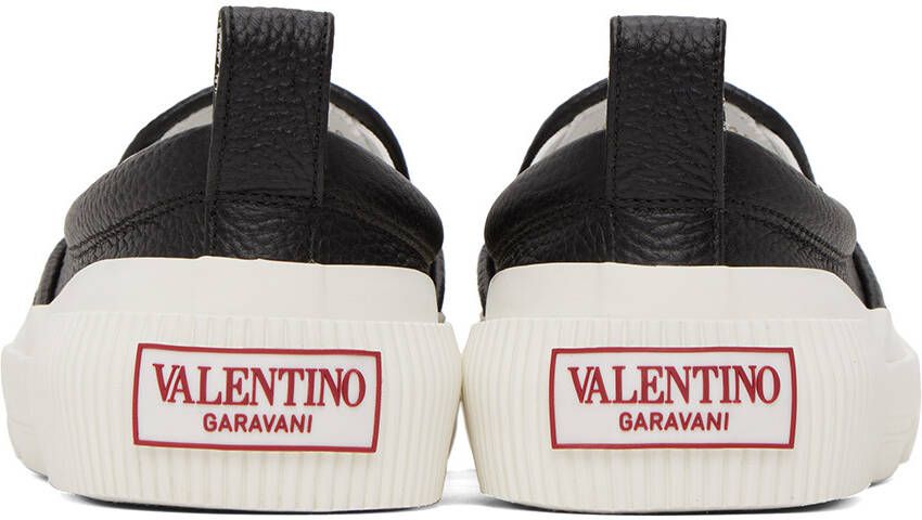 Valentino Garavani Black Slip-On VLogo Sneakers