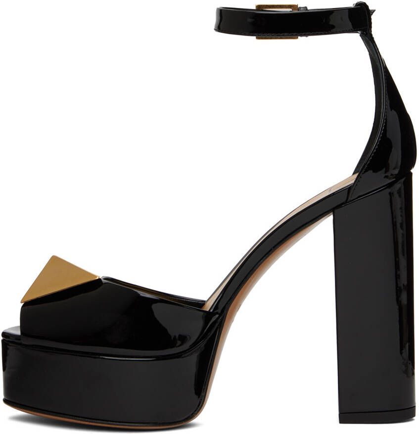 Valentino Garavani Black Stud 120 Heeled Sandals