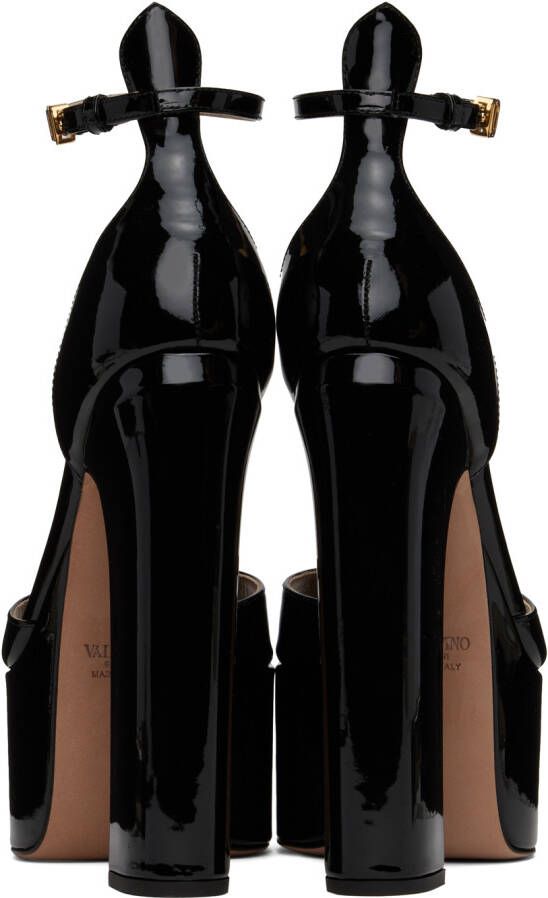 Valentino Garavani Black Tan-Go 155 Heeled Sandals