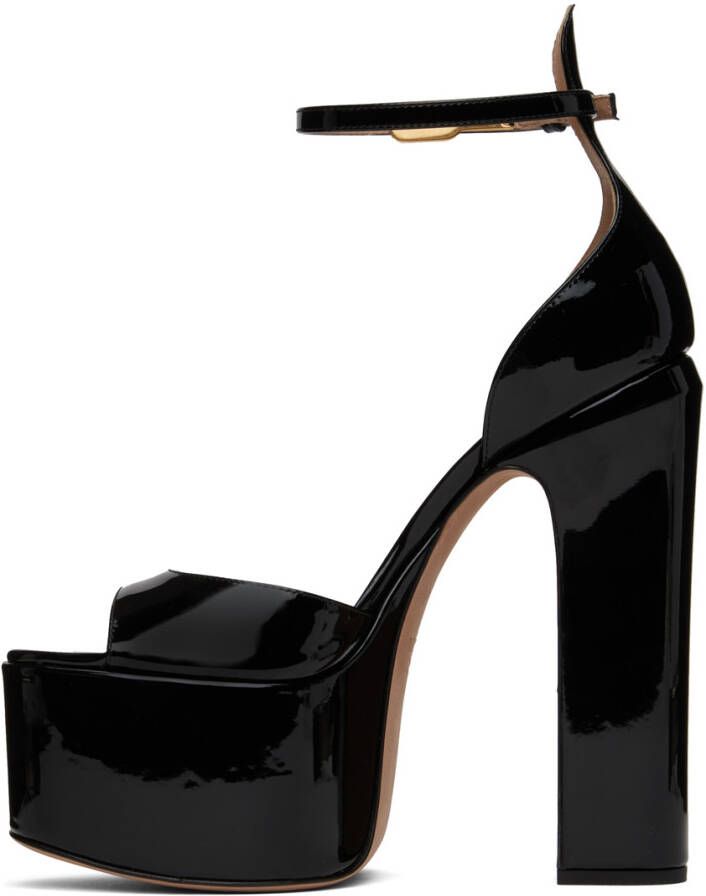 Valentino Garavani Black Tan-Go 155 Heeled Sandals