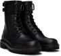 Valentino Garavani Black VLogo Combat Boots - Thumbnail 4