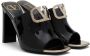 Valentino Garavani Black VLogo Heeled Sandals - Thumbnail 4