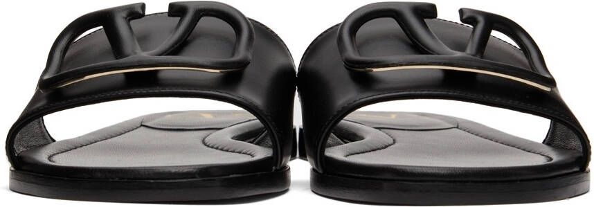 Valentino Garavani Black VLogo Sandals