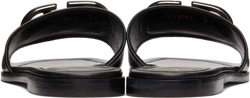 Valentino Garavani Black VLogo Sandals