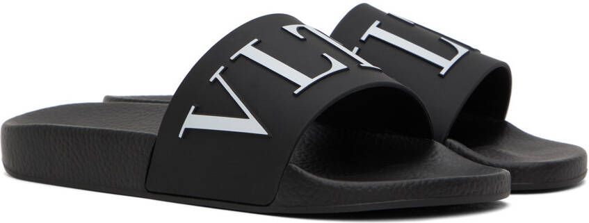 Valentino Garavani Black VLTN Slides