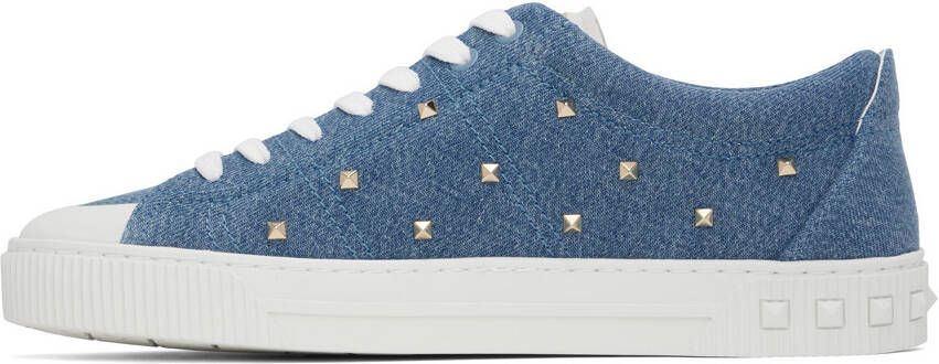 Valentino Garavani Blue Studded Sneakers