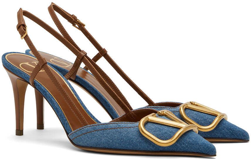 Valentino Garavani Blue VLogo Heels