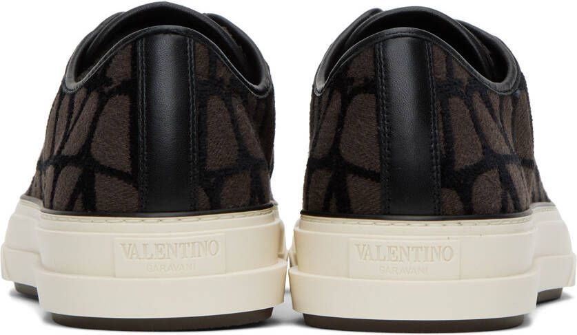 Valentino Garavani Brown & Black Totaloop Sneakers