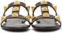Valentino Garavani Brown Leather Roman Stud Sandals - Thumbnail 2