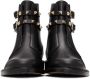 Valentino Garavani Double Strap Flat Rockstud Ankle Boots - Thumbnail 2