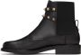 Valentino Garavani Double Strap Flat Rockstud Ankle Boots - Thumbnail 3