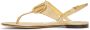 Valentino Garavani Gold VLogo Signature Flat Sandals - Thumbnail 3