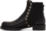 Valentino Garavani Grained Leather Rockstud Boots - Thumbnail 2