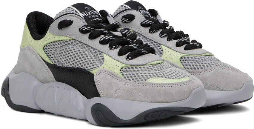 Valentino Garavani Gray Bubbleback Sneakers