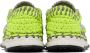 Valentino Garavani Green & Grey Crochet Sneakers - Thumbnail 4