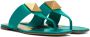 Valentino Garavani Green One Stud Sandals - Thumbnail 4