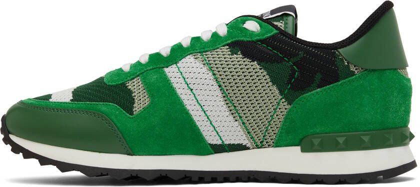 Valentino Garavani Green Rockrunner Sneakers