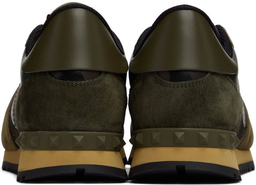 Valentino Garavani Khaki & Navy Rockrunner Sneakers