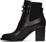 Valentino Garavani Leather Double Strap Rockstud Boots - Thumbnail 3