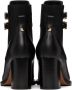 Valentino Garavani Leather Double Strap Rockstud Boots - Thumbnail 4
