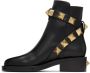 Valentino Garavani Leather Roman Stud Boots - Thumbnail 3